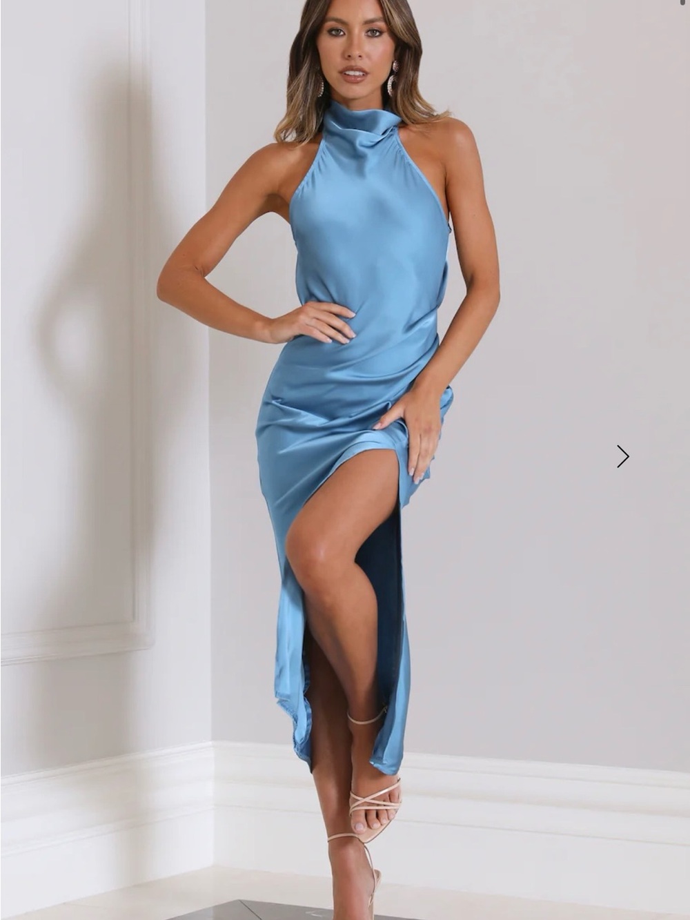 *BRAND NEW WITH TAGS* Hello Molly “Lover of Silky” Satin Midi Backless Dress
